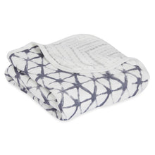 Load image into Gallery viewer, Silky Soft Stroller Blanket - Pebble Shibori